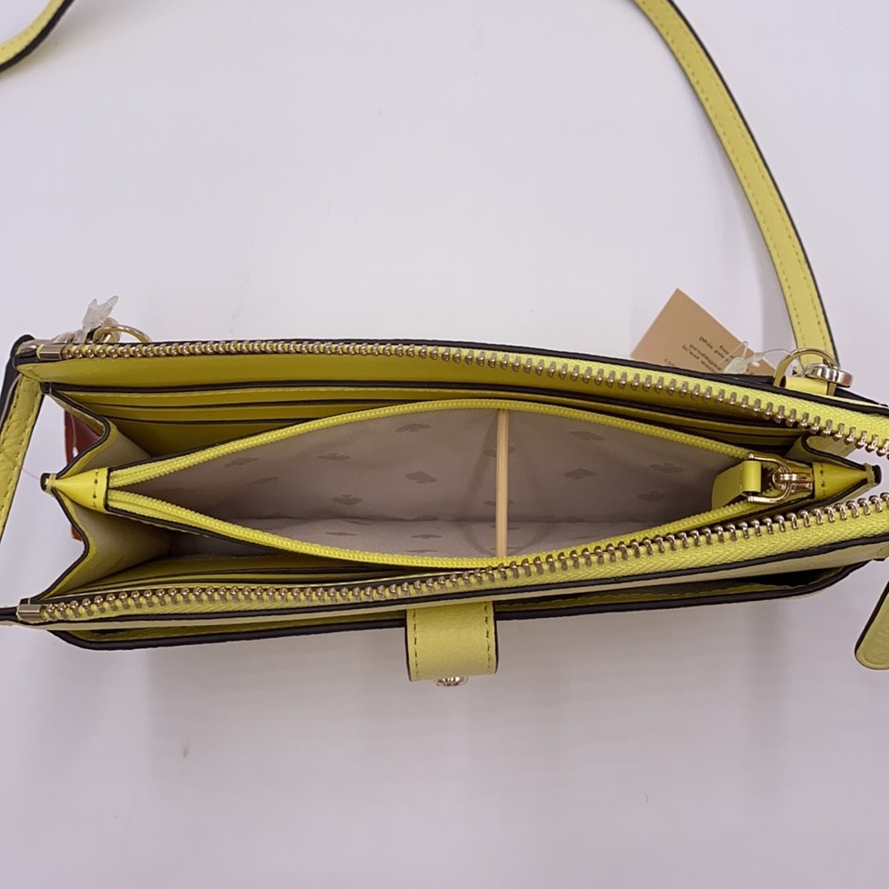 KATE SPADE JACKSON SMALL TAB CROSSBODY LIMELIGHT - Picture 15 of 16